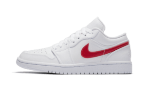 Air Jordan 1 Low White University Red